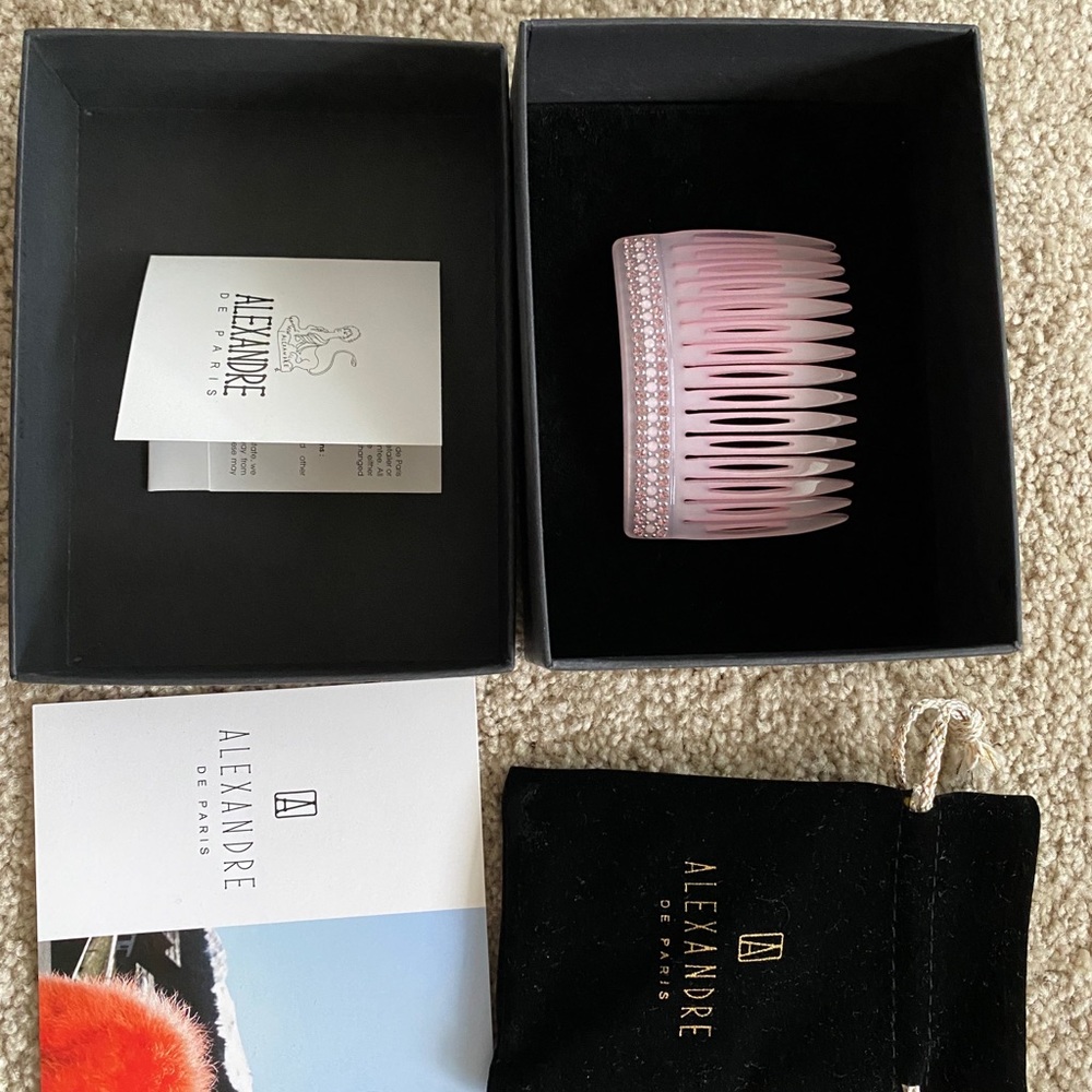 Handmade Alexandre de Paris hair comb